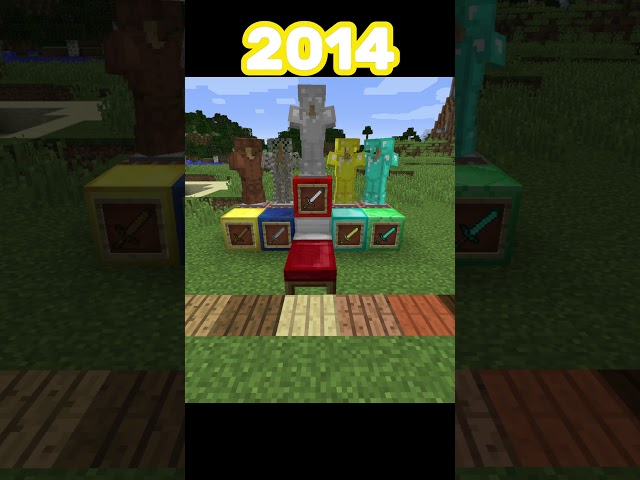 Minecraft: Nostalgia - New vs Old #minecraft #oldminecraft #nostalgia #minecraftnostalgia #shorts