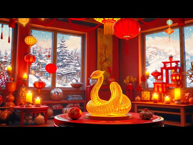 2025 Year of Snake Ambience🏮Refreshing Chinese New Year Background Music🎵