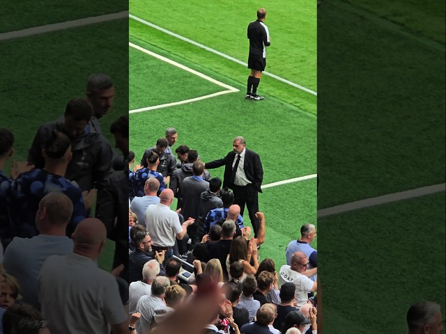 POSTECOGLOU CELEBRATES! Ange Reacts After Solanke Scores His First Tottenham Goal (v Brentford)