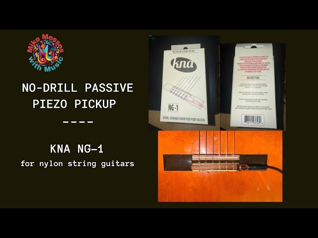 No Drill Passive Piezo Pickup for Nylon Guitar