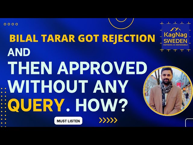 How Bilal Asif Tarar rejection leads in grant of Business Visa with out querry ?. A must watch.