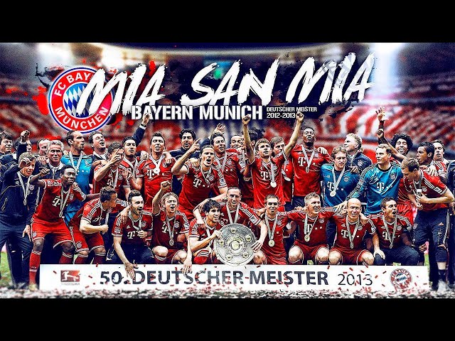 BAYERN OVERWHELMING BUNDESLIGA CHAMPIONS 2012/2013