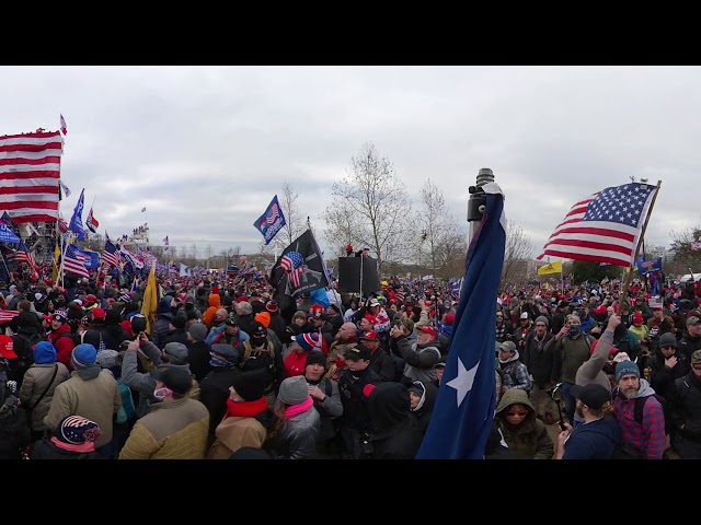 360 Video ~ March for Trump walk around US Capitol