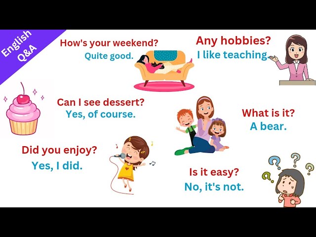 Daily Use English Question Answers | Fun Learning Question Answers