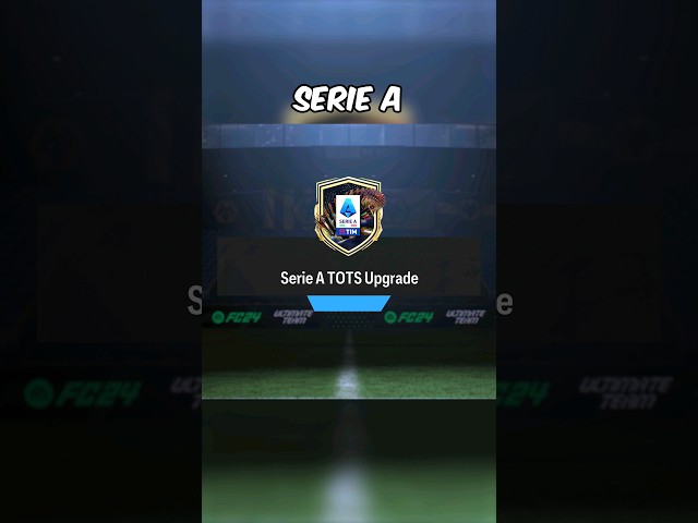 Opening The Serie A TOTS Upgrade! #shorts