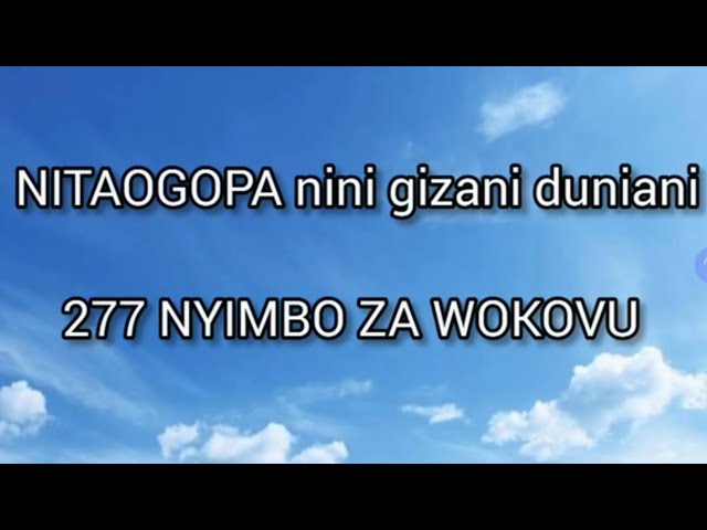 NITAOGOPA nini gizani duniani( 277 NW)