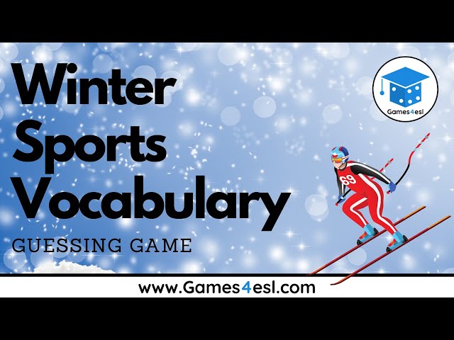 Winter Sports In English | Winter Sports Vocabulary Game