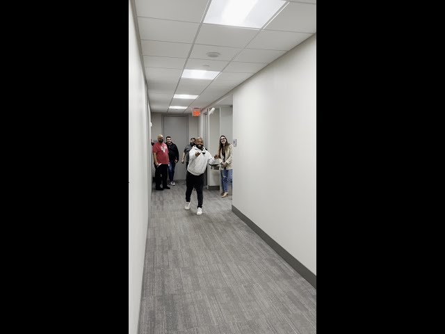 Tech office startup paper airplane contest