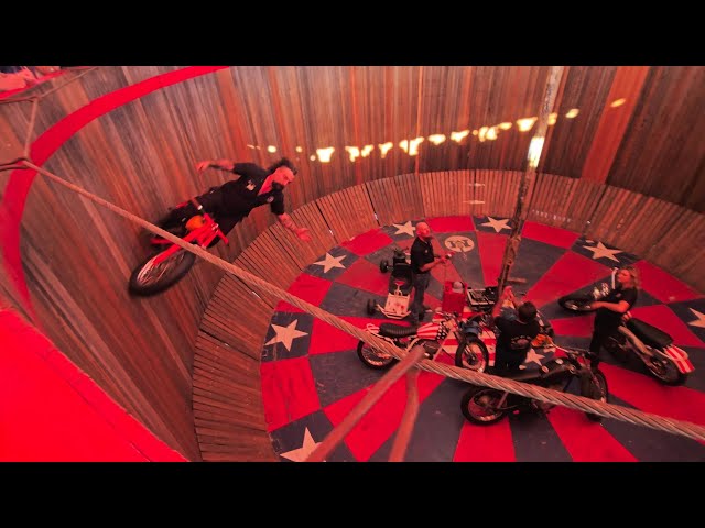 Wall of Death #wallofdeath at the Florida State Fair in Tampa 2025. Motorcycle Trick Riding