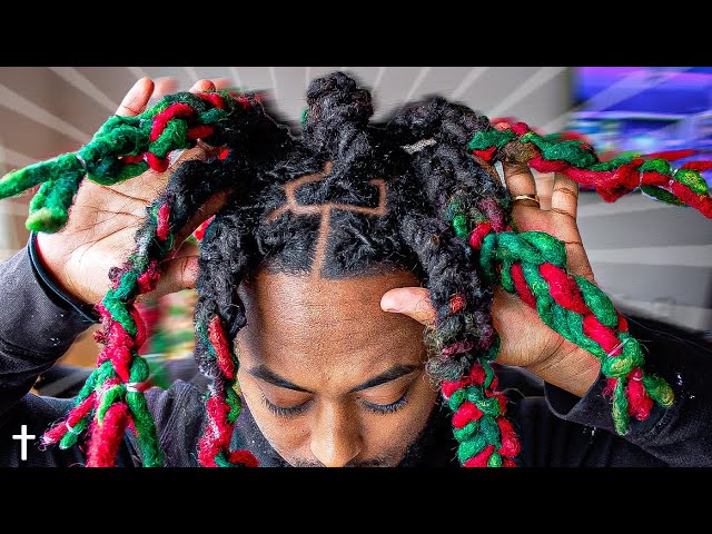 WICK BRAIDS ON DREADLOCKS - Christmas Hairstyle