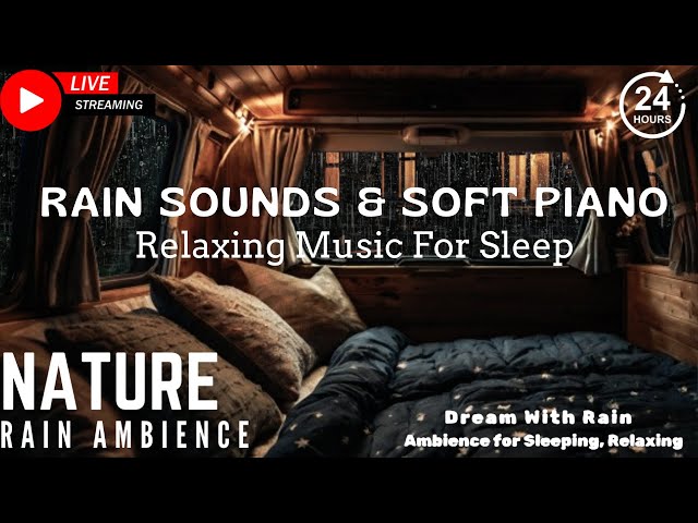 Sleep Better Tonight with Rain & Piano | 3 Hours Insomnia Remedy