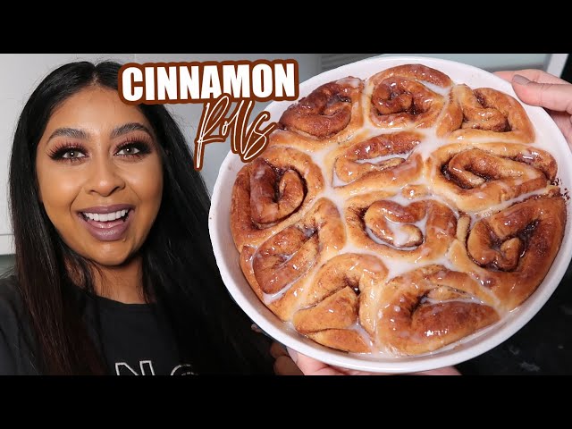 I TRIED MAKING CINNAMON ROLLS FROM SCRATCH! EASY RECIPE