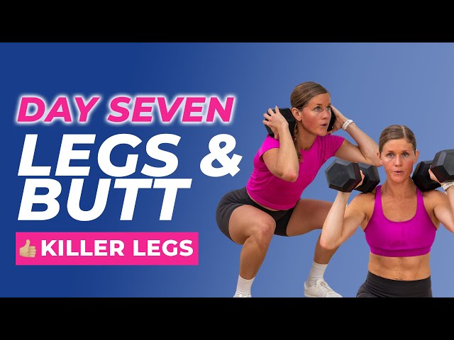 New Year Challenge Day 7: 20-Minute Dumbbell Leg Workout (Glutes + Quads)