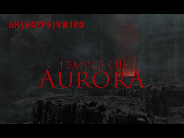 Temple Of Aurora - music video in VR 3D 180 with CGI background