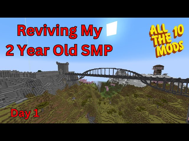 Reviving My 2 YEAR OLD SMP with All The Mods 10: Day 1!