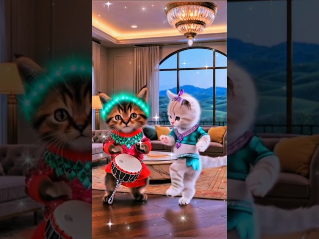 Cute cat dance😻🤩 #cat #catvideos #funny #cute #viral #viralvideo #shorts