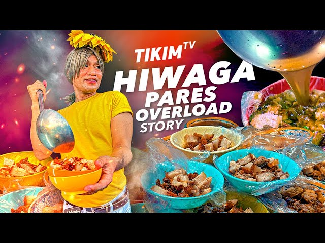 HIWAGA PARES OVERLOAD, Copycat nga ba kay DIWATA Pares? | Quezon City Stree Food | TIKIM TV