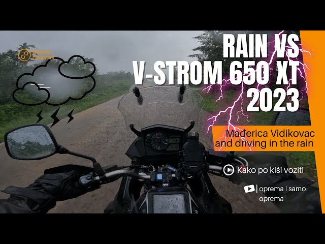 Rain vs V-STROM 650 XT 2023 to Madjerica viewpoint