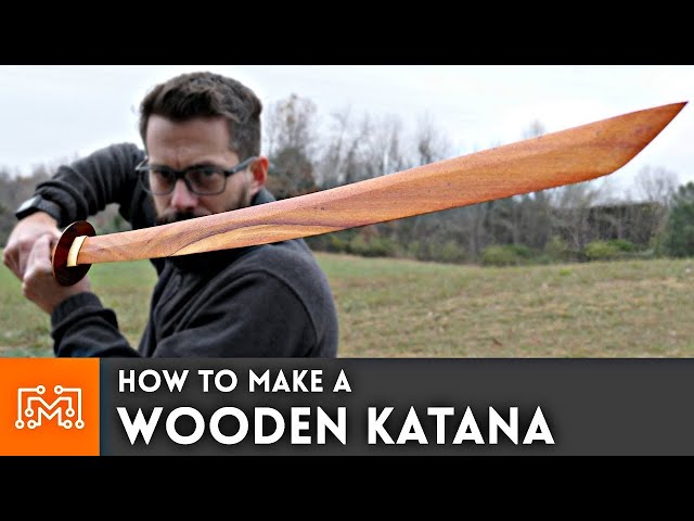 How to make a Wooden Katana from hardwood flooring // Woodworking | I Like To Make Stuff