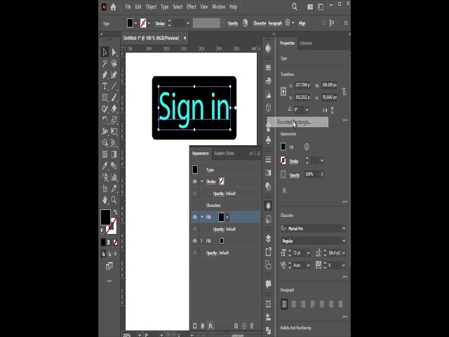 Responsive buttons in Adobe Illustrator