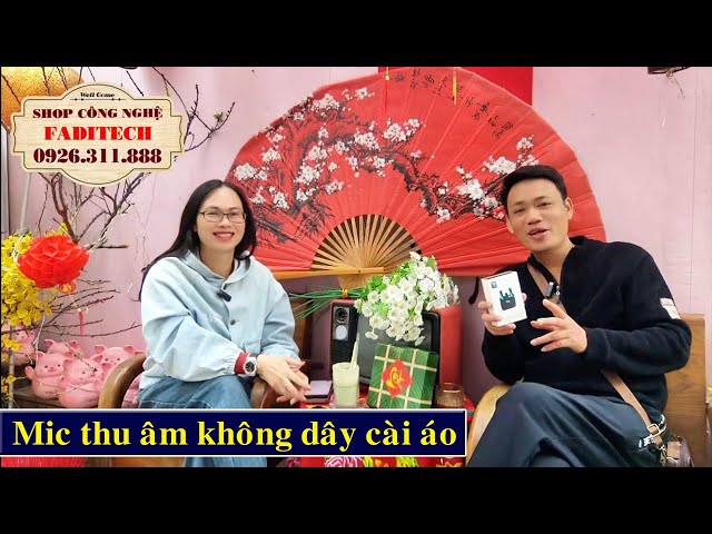 Mic Thu Âm Làm Youtube TX3 - Bản cao cấp không dây cài áo, có chống ồn cho điện thoại quay video. F