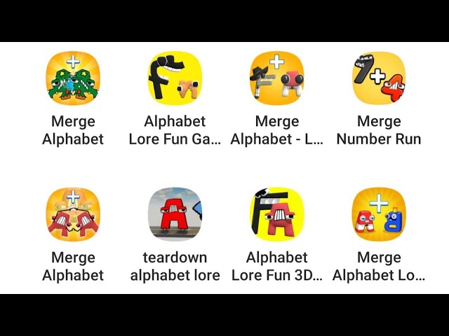 Merge Alphabet + Merge Number, Alphabet Lore Full A-Z, Alphabet Game