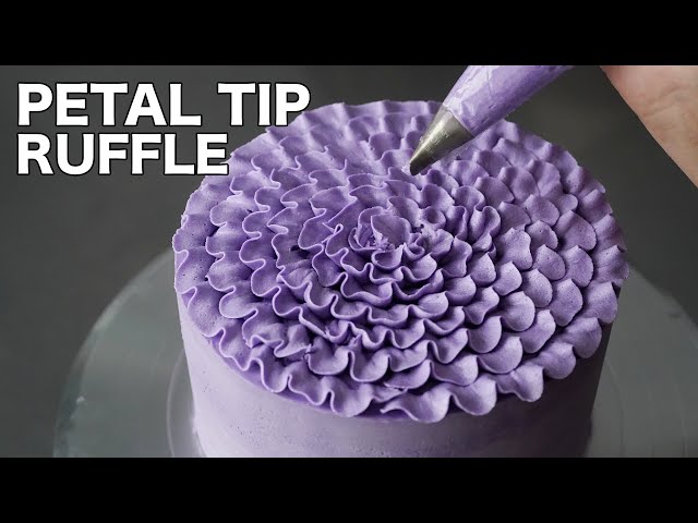 Petal tip ruffle masterclass  [ Cake Decorating For Beginners ]