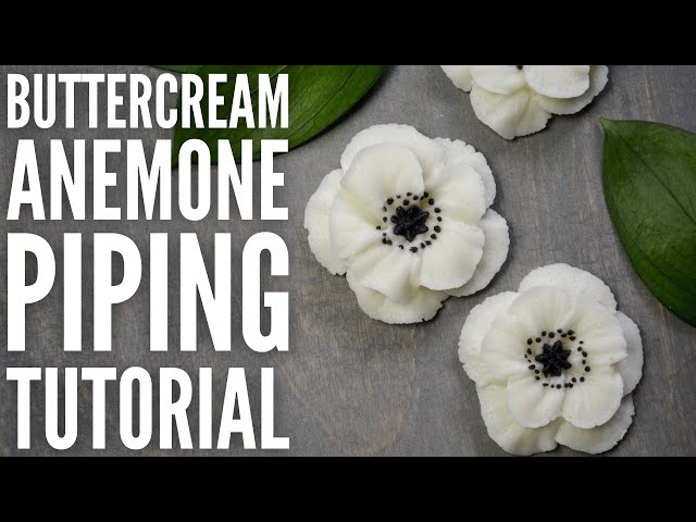 Easy spring flower piping tutorial | Buttercream anemone