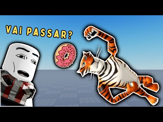 ENCONTREI O TIGRE MALABARISTA NO ROBLOX!!!