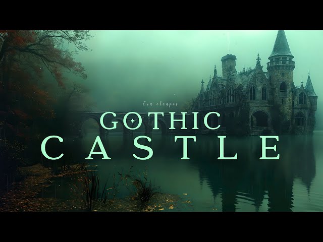 Dark Academia with Rain - Haunted Melodies of a Gothic Castle - Sad Piano Music to Study⋆Read⋆Relax