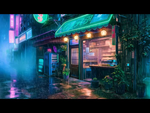 일본 주말 비오는 밤 ☔ Pluviophile Lofi ☔ 마음을 진정시키고 휴식을 주는 Rainy Lofi 노래