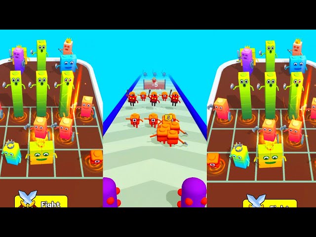 Merge Number Cubes: FAMILY RUN Merge Battle Gameplay - iOS, Android