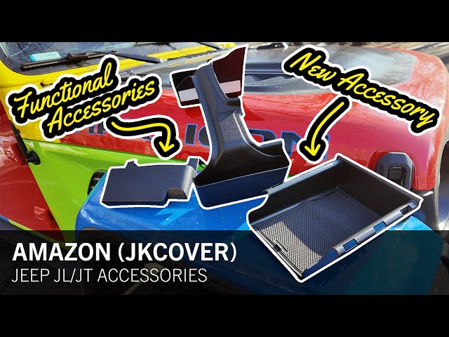 3 Amazon Jeep Storage Accessories You NEED! | Front Underseat Tray, Gear Shift Bins & Armrest Bin