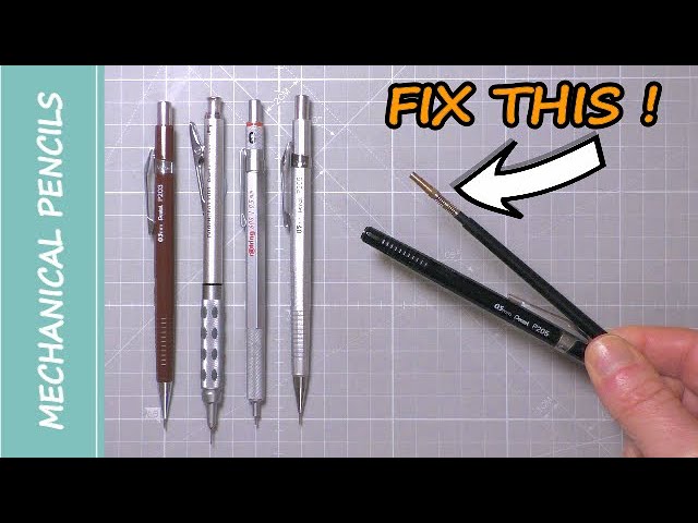 How To Repair Mechanical Pencils - Fix Lead Slipping & Blockages