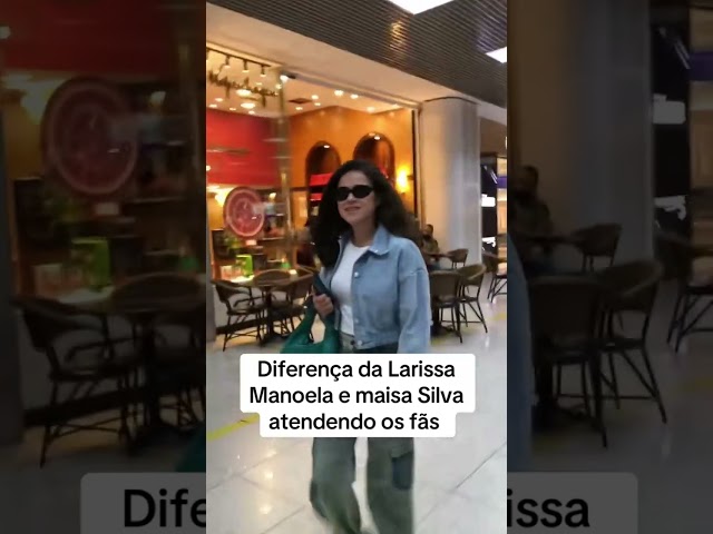 Diferença da Larissa Manoela e da maisa atendendo os fãs #larissamanoela #maisasilva #carrossel