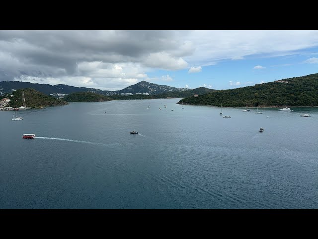 Watch Us Sail Away From St Thomas, FOR THE FIRST TIME, on icon of the seas