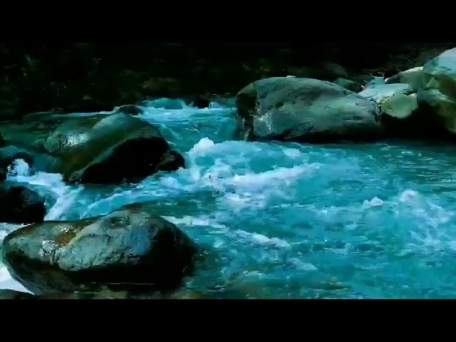 ASMR for deep sleep, Relaxing River Sounds For Therapy and Stress Relief, Mountain Stream Meditation