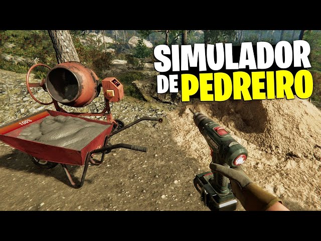 NOVO SIMULADOR DE PEDREIRO MUITO VICIANTE! CONSTRUINDO UMA CASA DO ZERO! - Builder Simulator