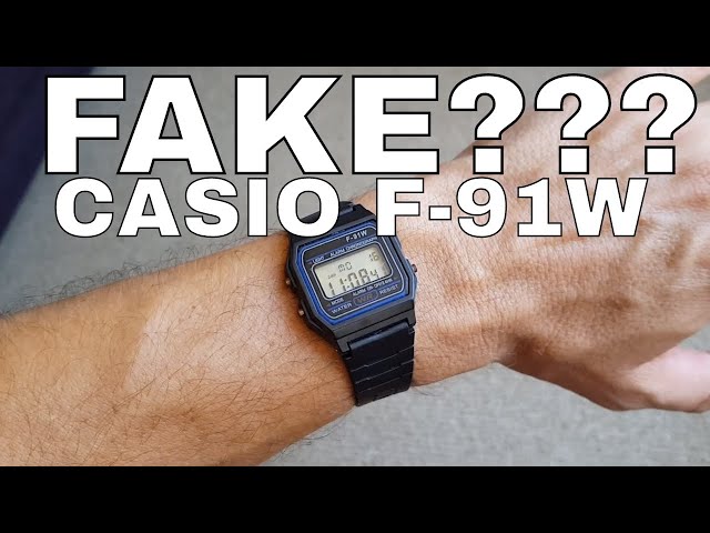 FAKE CASIO F-91W (F91W)!!! ALMOST IDENTICAL! DO NOT BUY ONE!!!