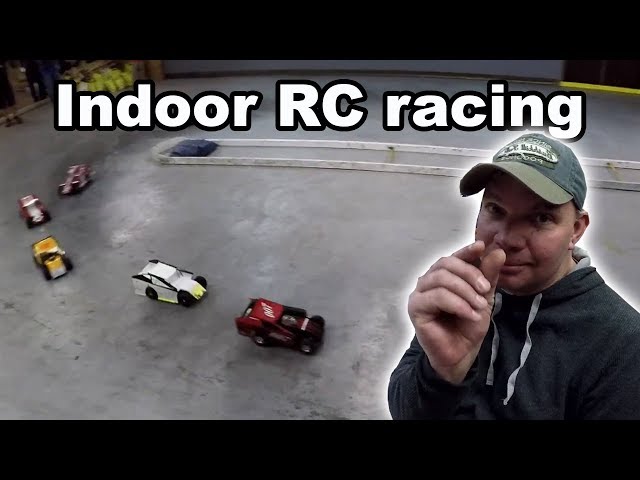 Traxxas Slash Mudboss indoor concrete oval racing