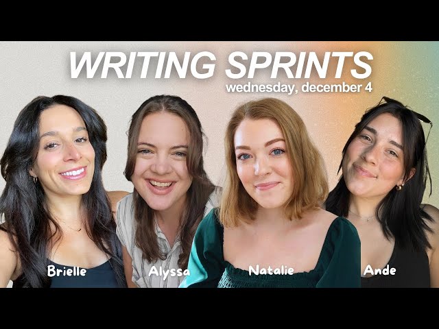 write with us! 🎀 live writing sprints with Alyssa, Ande & Natalie