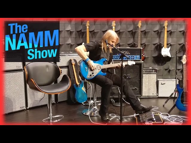 Steve Morse Plays Signature Guitar at Ernie Ball Music Man - NAMM Show (HD)