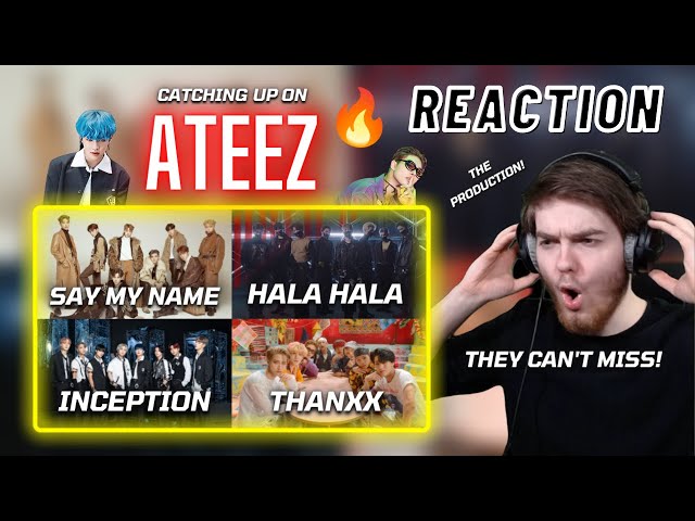 Catching Up On: ATEEZ - Say My Name + HALA HALA + INCEPTION + THANXX | REACTION