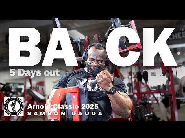 Arnold Classic 2025 series | Arnold Ohio  Day 2 Back training |  Samson Dauda