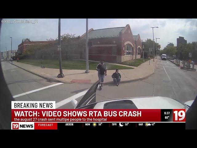 New video shows RTA bus crash into car making illegal U-turn