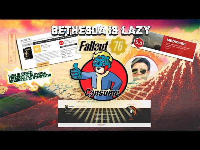 Bethesda is LAZY and fallout 76 reviews are proof of it!