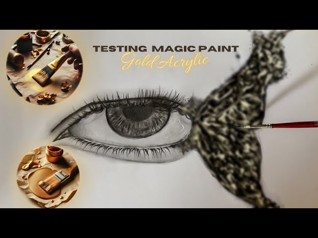 Testing TikTok trend | Gold acrylic paint