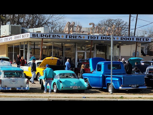 Mr Frosty Drive N Classic Car Show Tri Five Chevy Club Meet