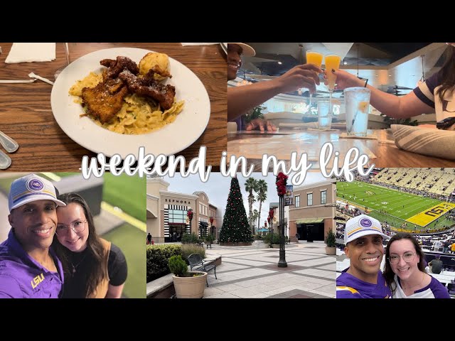 Weekend Vlog - LSU/ Bama Game - Top Golf - Fun Getaway As A Married 28 Year Old