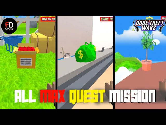 Dude Theft Wars Max Quest Mission Unlock | How To Complete Max Quest In Dude Theft Wars